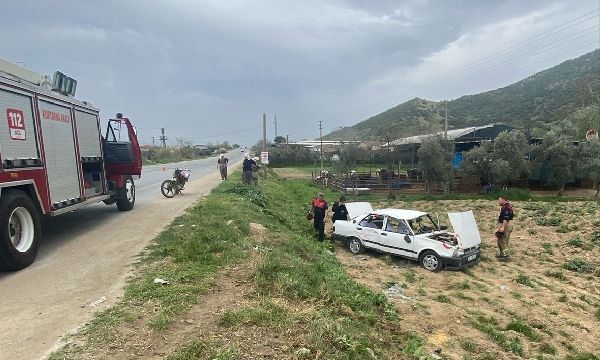 İzmir'de 5 kişinin yaralandığı kaza güvenlik kamerasında